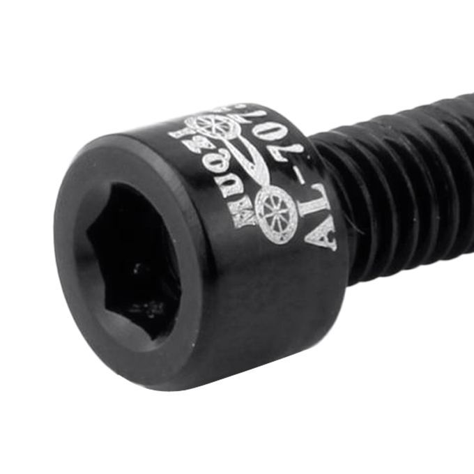 4x Black M5x17mm Headset Stem Top Cap Aluminum Alloy Bolts MTB Black