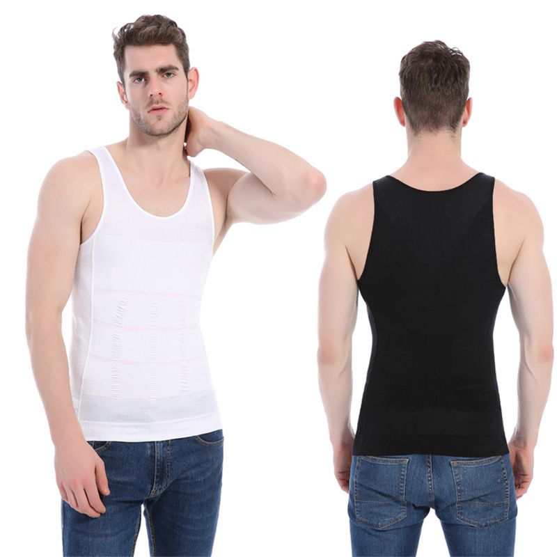 Men Slimming Body Shaper Tummy Shapewear Male Fat Burning Vest Modeling Underwear Corset Waist Trai