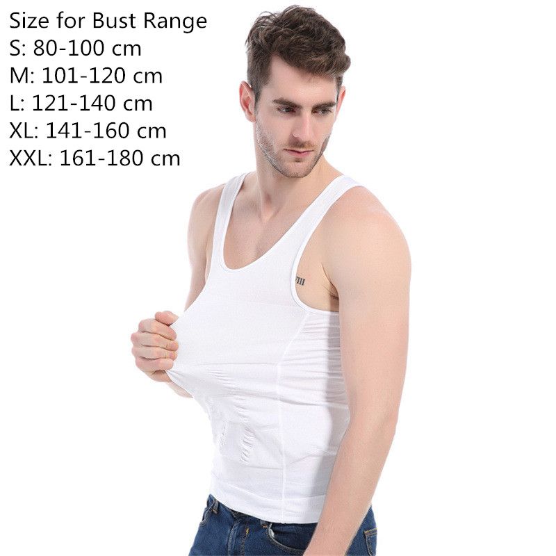 Men Slimming Body Shaper Tummy Shapewear Male Fat Burning Vest Modeling Underwear Corset Waist Trai