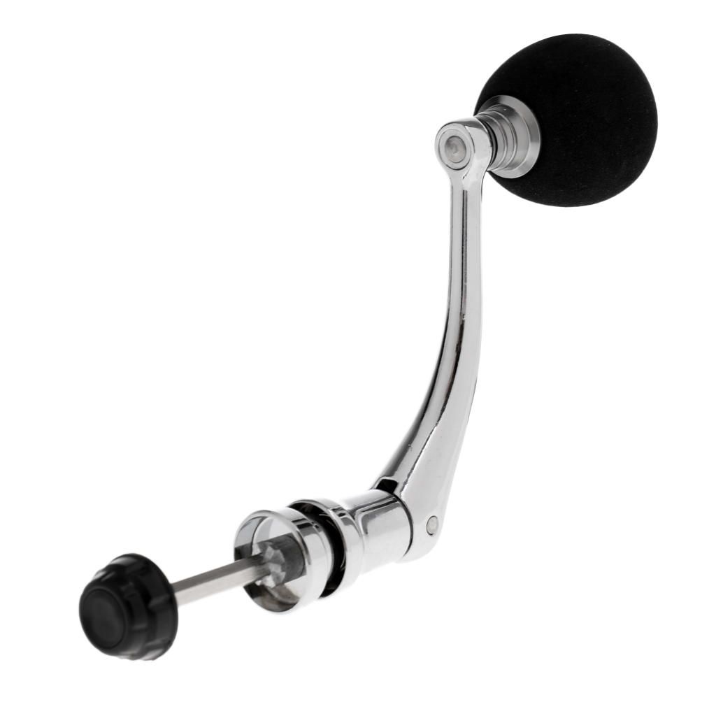 Stainless Steel /Rocker Reel Handle For 4000 Black Silver