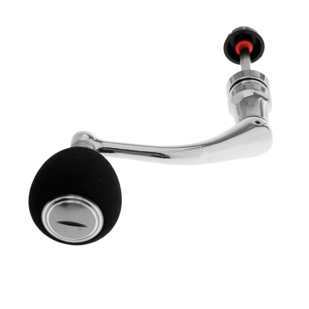 Stainless Steel /Rocker Reel Handle For 4000 Black Silver