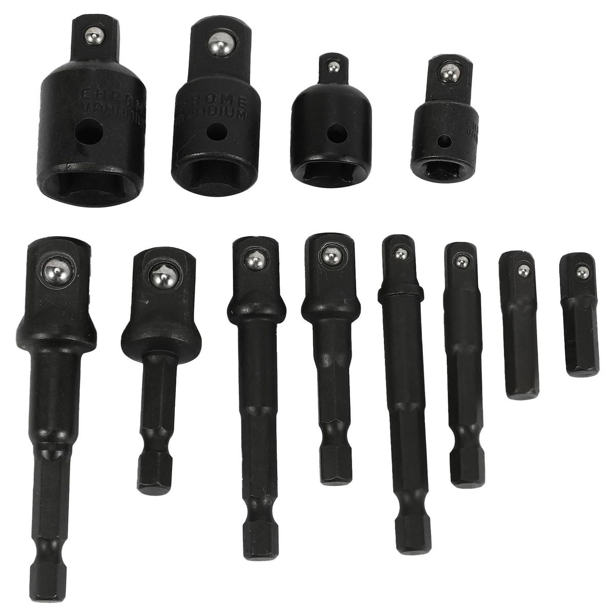 24Pcs Impact Extension & Socket Adapter, Socket Set Extensio