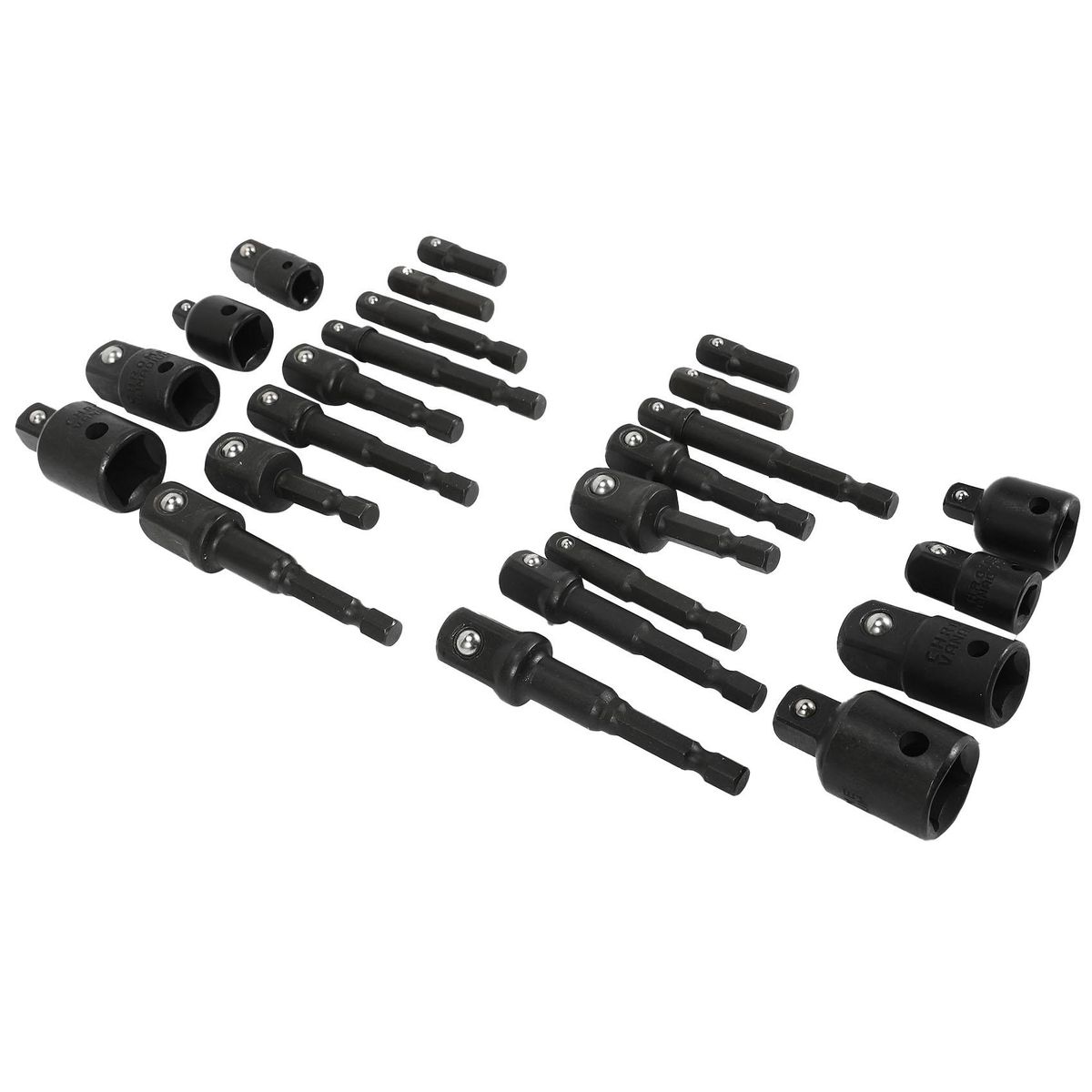 24Pcs Impact Extension & Socket Adapter, Socket Set Extensio