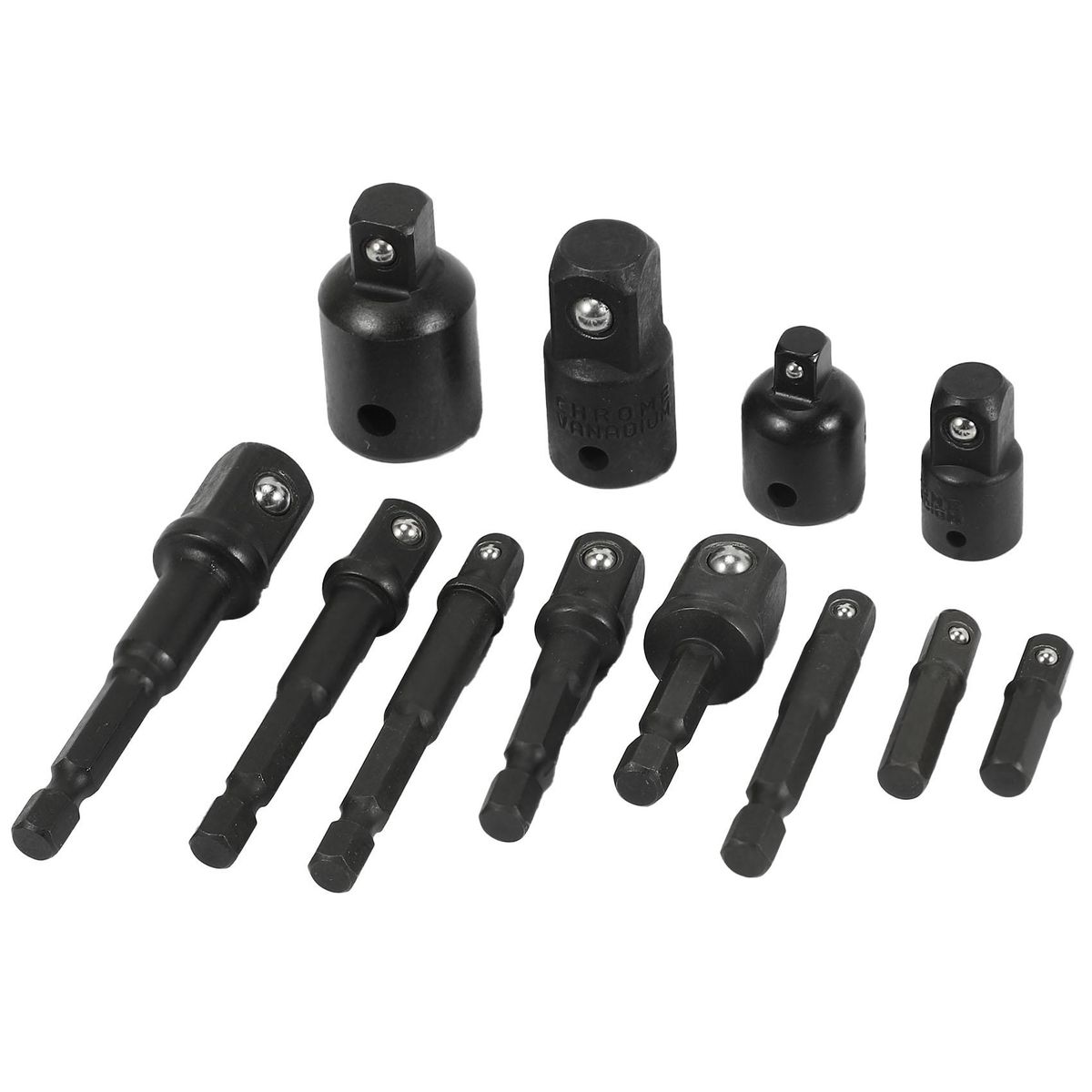 24Pcs Impact Extension & Socket Adapter, Socket Set Extensio