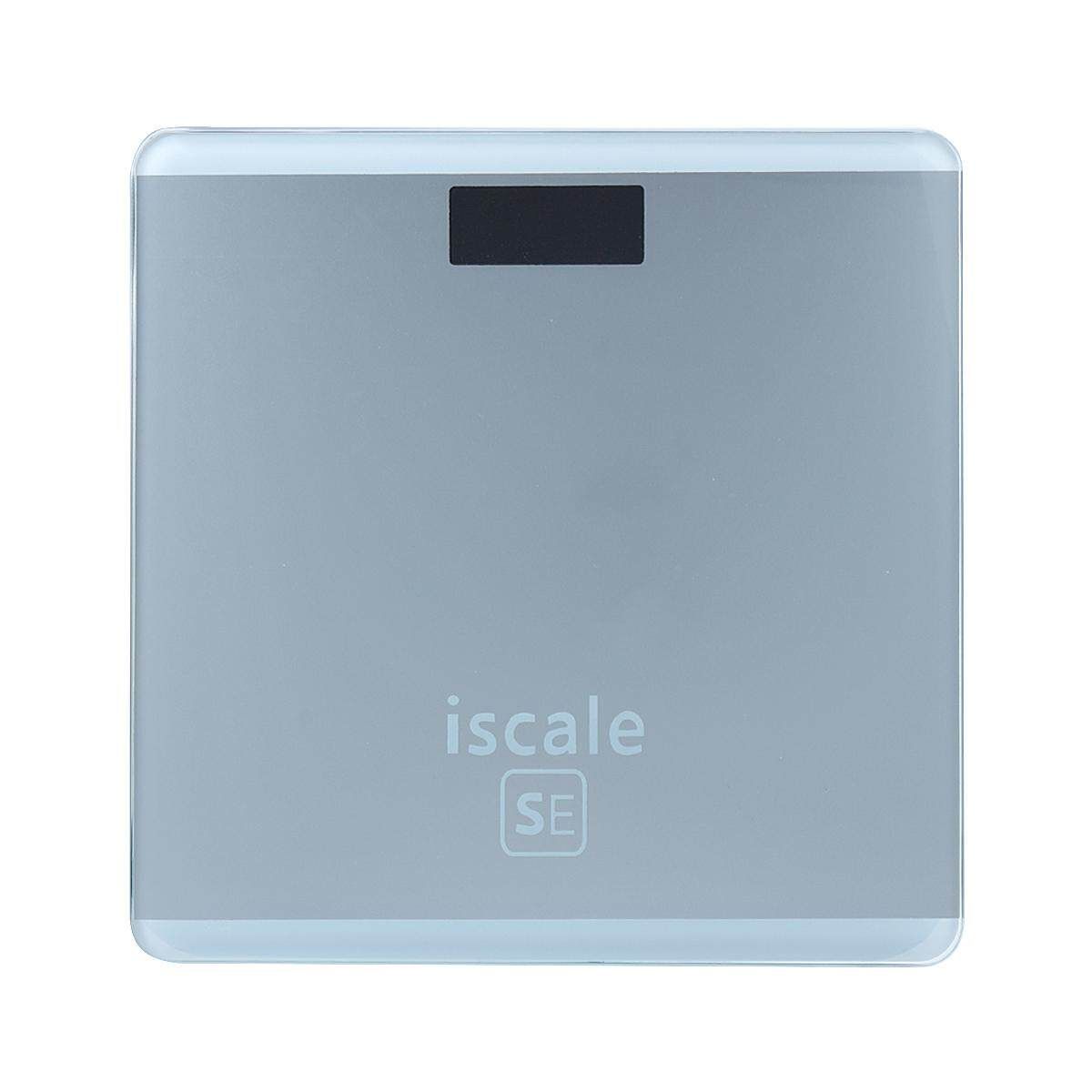 400lb/180kg LCD Electronic Digital Body Weight Scale Bathroom Sliver Space Silver