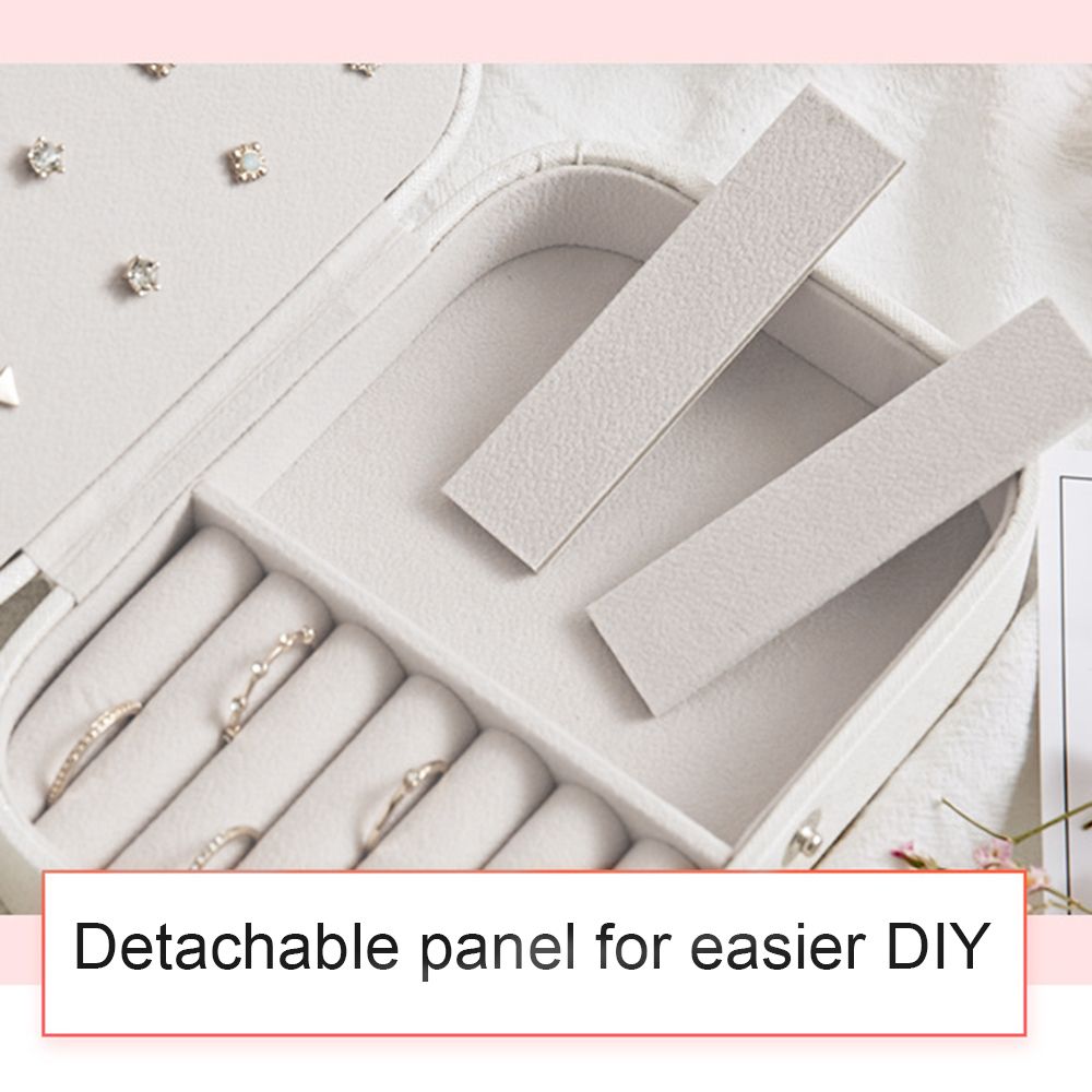 Jewelry Box For Women Double Layer Travel Jewelry Organizer