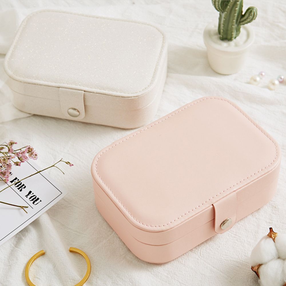 Jewelry Box For Women Double Layer Travel Jewelry Organizer