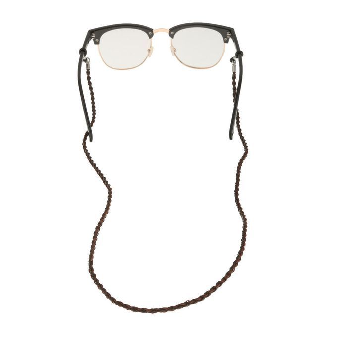 Nylon Eyeglass Neck Strap Eyeglass Chain Sunglasses Cord Holder Brown