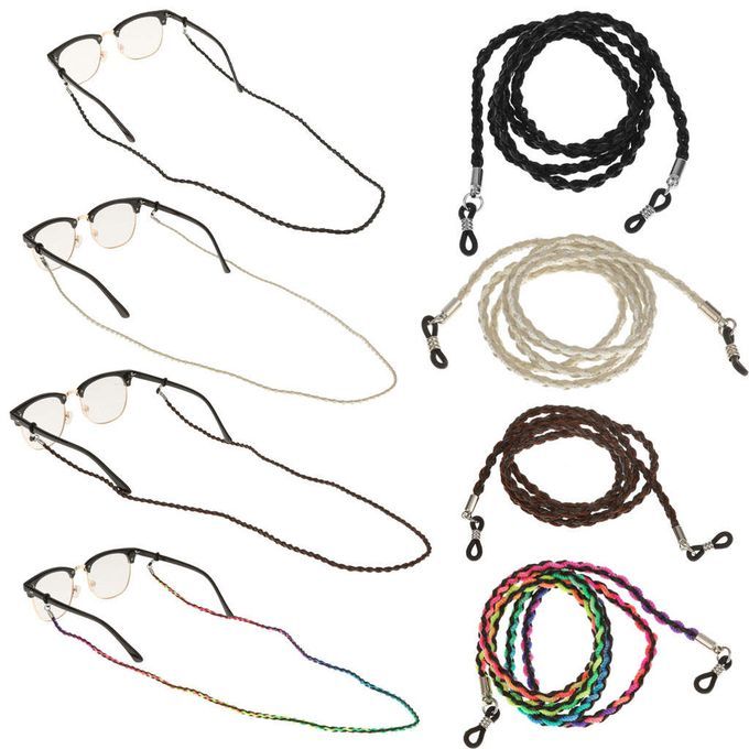 Nylon Eyeglass Neck Strap Eyeglass Chain Sunglasses Cord Holder Brown