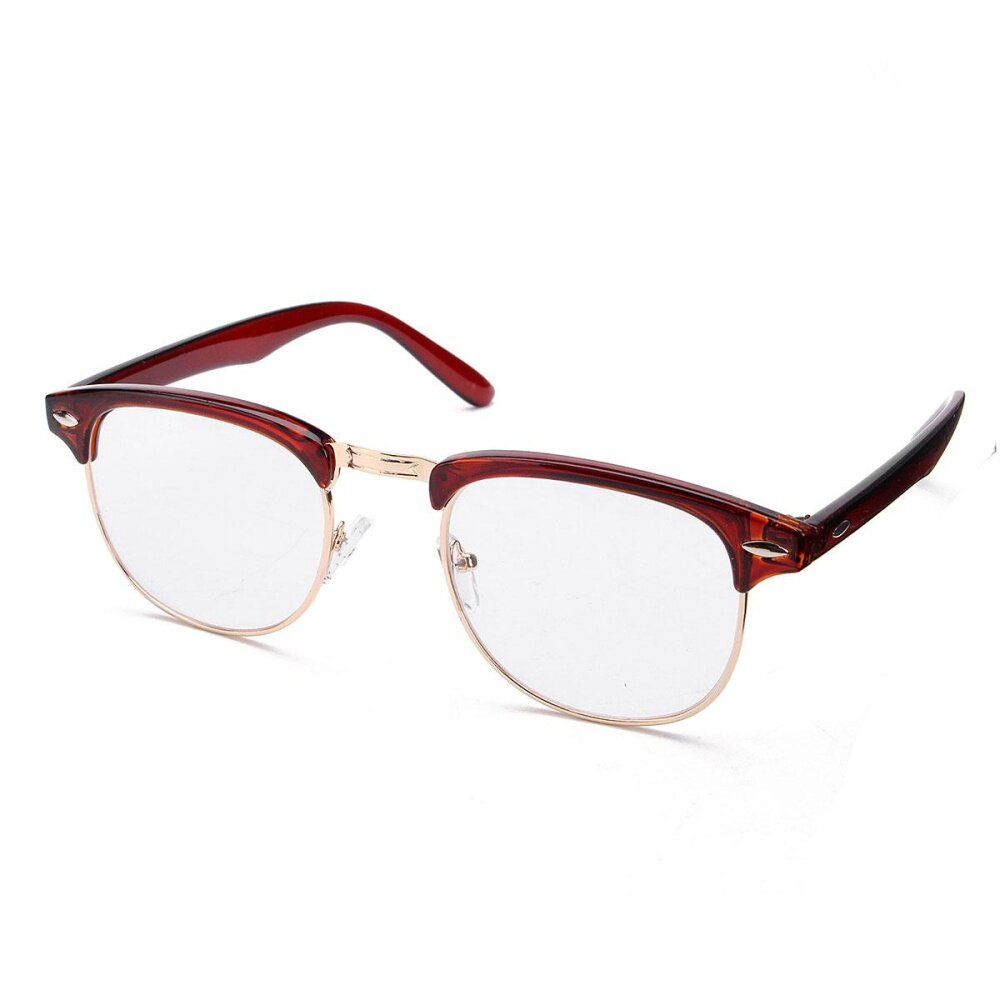 Fashion Women Men Eyeglasses Clear Frame Glasses Lens Eyewear Vision Care HOT Dark Brown