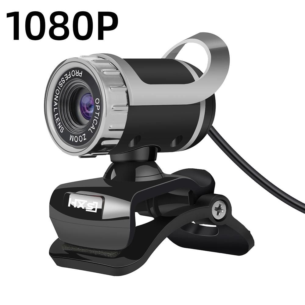 HXSJ S9 Desktop 1080P Webcam USB 2.0 Webcam Laptop Camera Built-in Sound-absorbing Microphone Video Call Webcam for PC Laptop Black