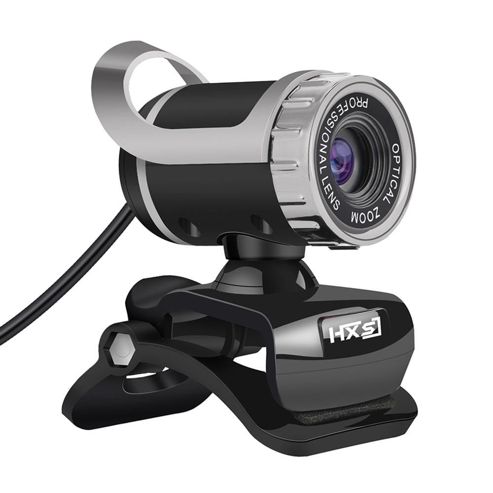 HXSJ S9 Desktop 1080P Webcam USB 2.0 Webcam Laptop Camera Built-in Sound-absorbing Microphone Video Call Webcam for PC Laptop Black
