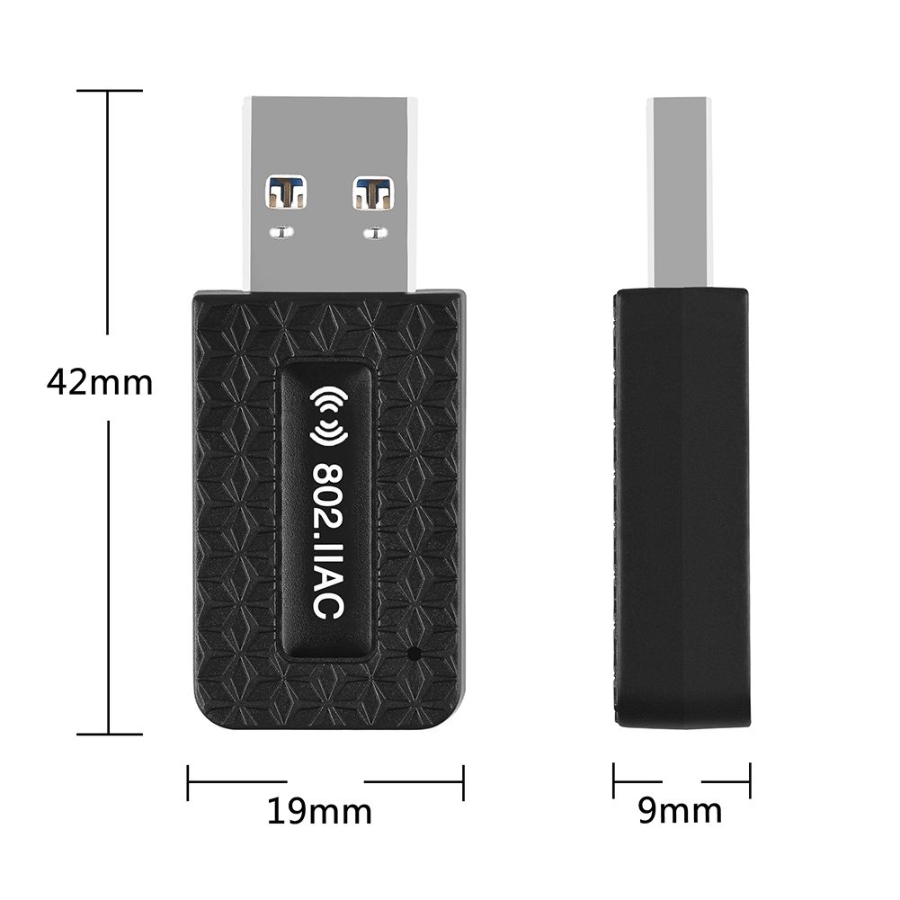 USB 3.0 Network Ethernet Card WiFi Dongle Mini 1300Mbps