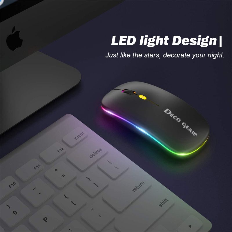2.4GHz Rechargeable Wireless Mouse LED Mice Matte And Frosted Textures