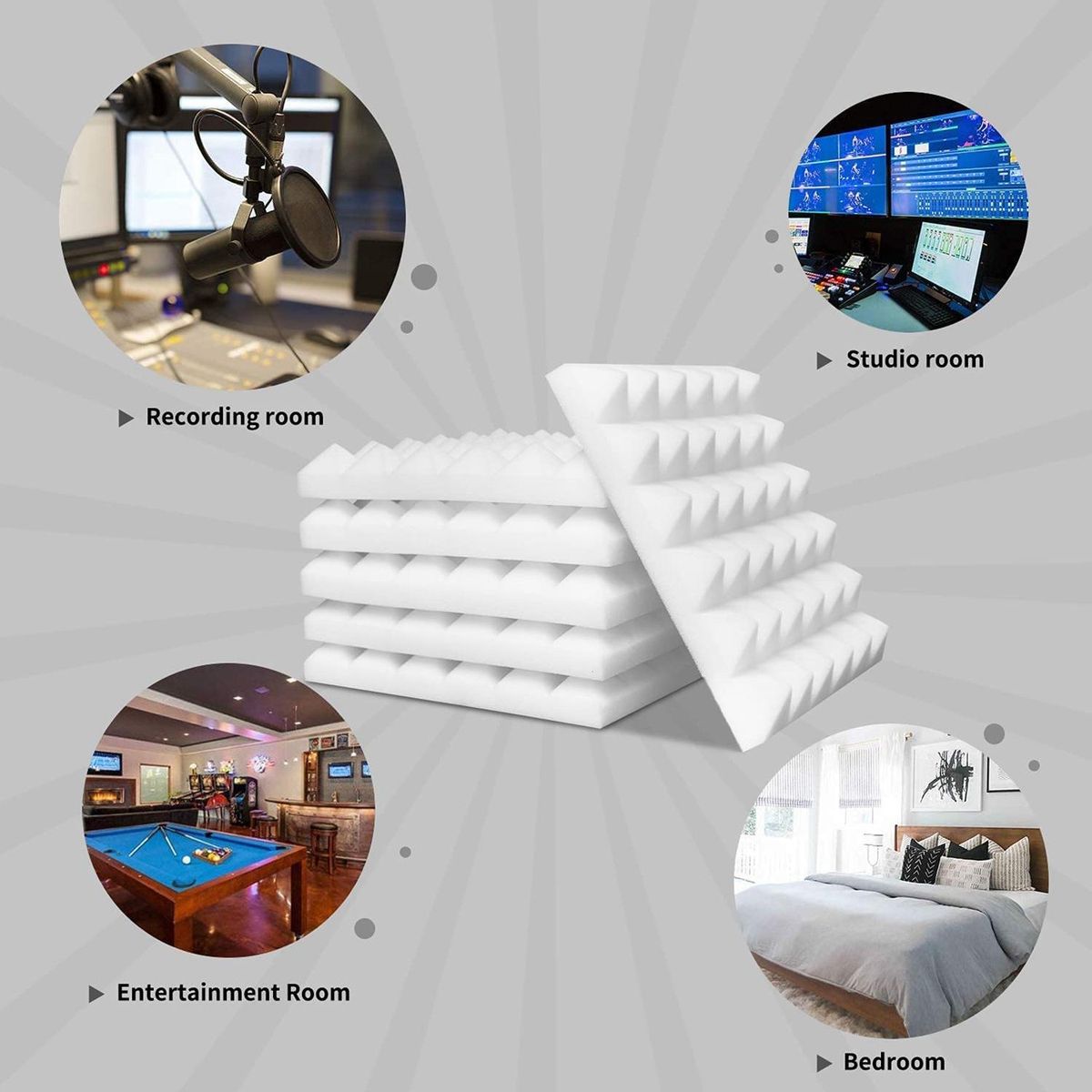 Acoustic Panels, Acoustic Foam for Recording Studio/Live