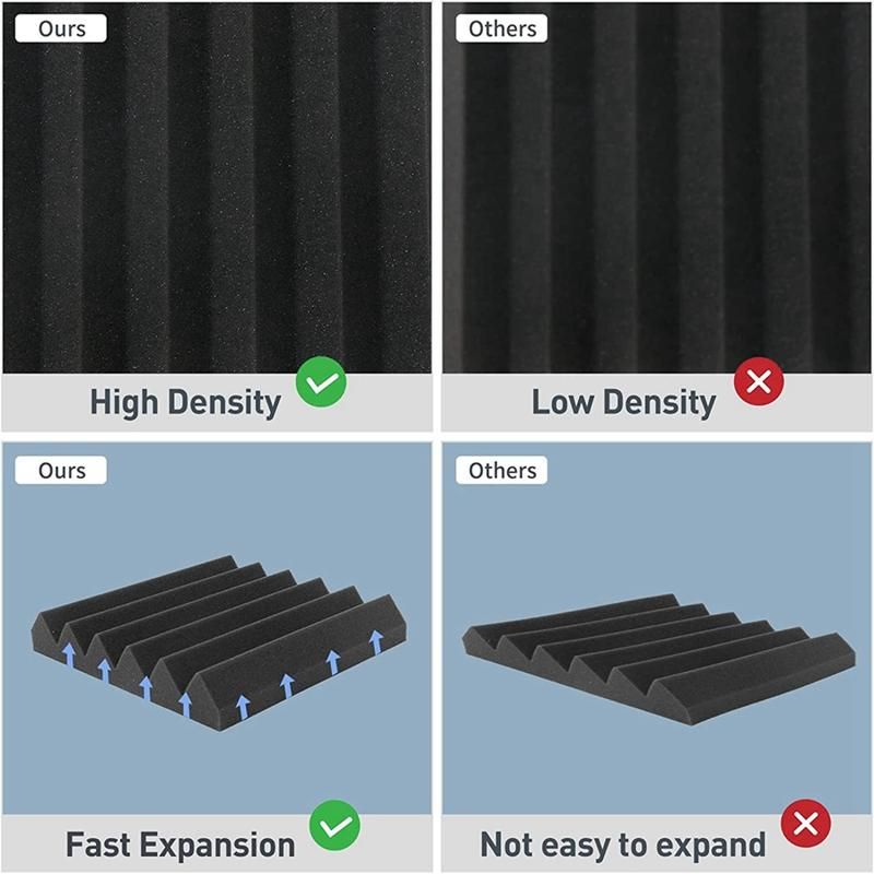 Acoustic Foam Panels - 12x12x2Inch Wedges Soundproof Foam