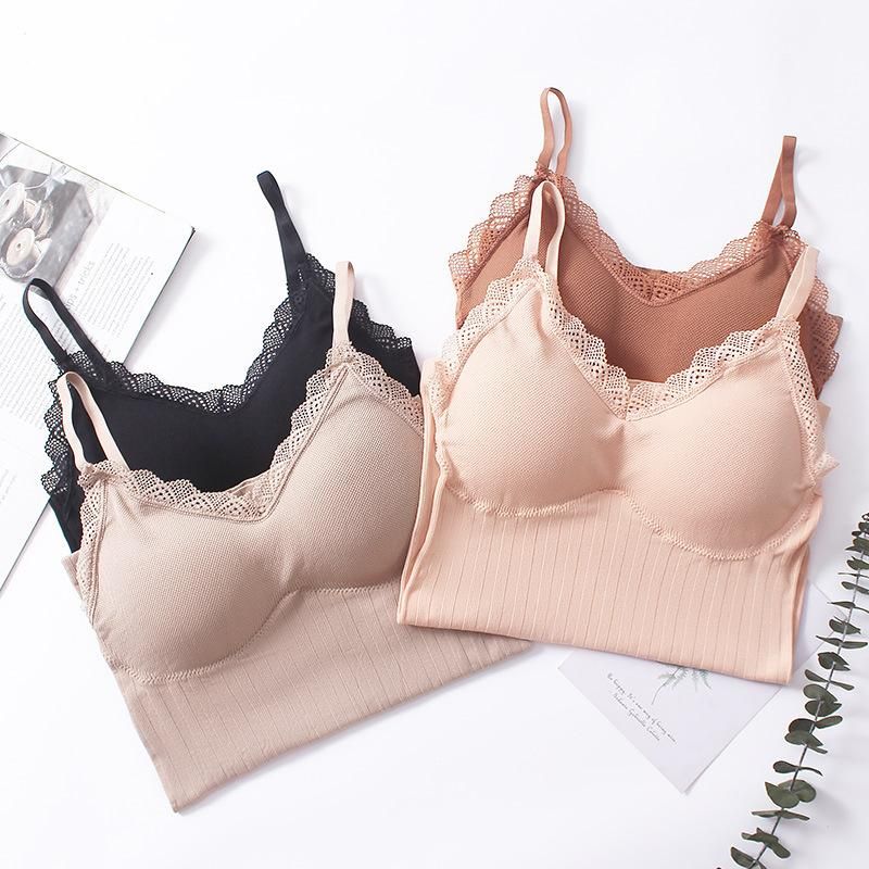 Sleeveless Lace T-shirts Winter Thermal Underwear Large Size Top Women Underwear Sleeveless Camilled Camiller