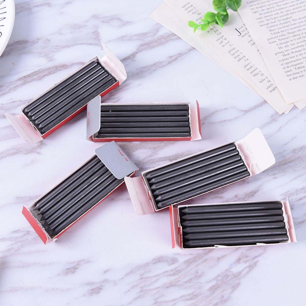 6 Pcs/box 5.6mm Charcoal / Graphite Pencil Lead Sk