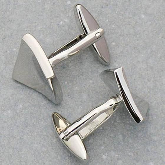 Stainless Steel Men Cuff Link Cufflinks Shirt Set Tile