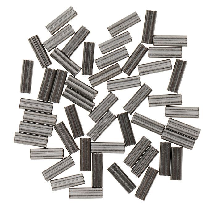 100Pcs Double Barrel Crimping Sleeves Size 10mm Brass Copper