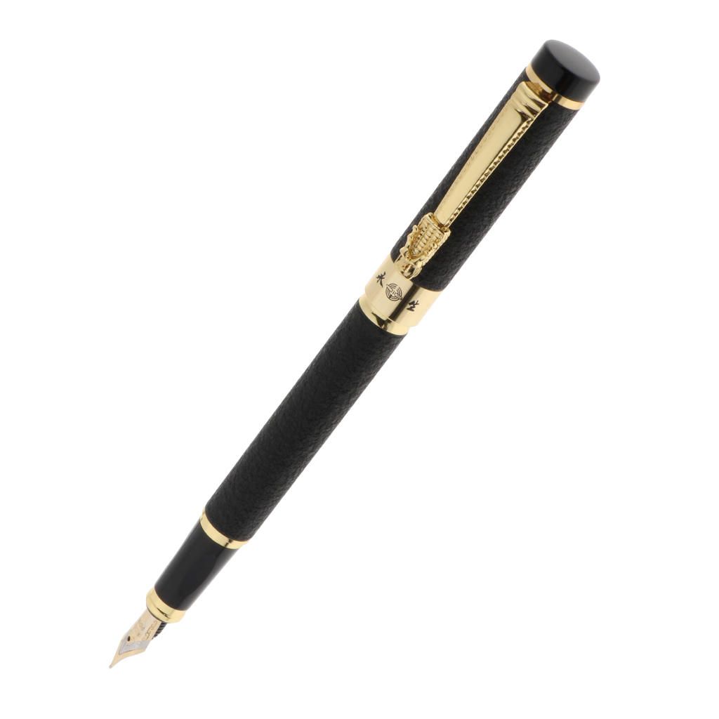 Elegant Fountain Pen Fine 0.5mm Business Signature Writing Black