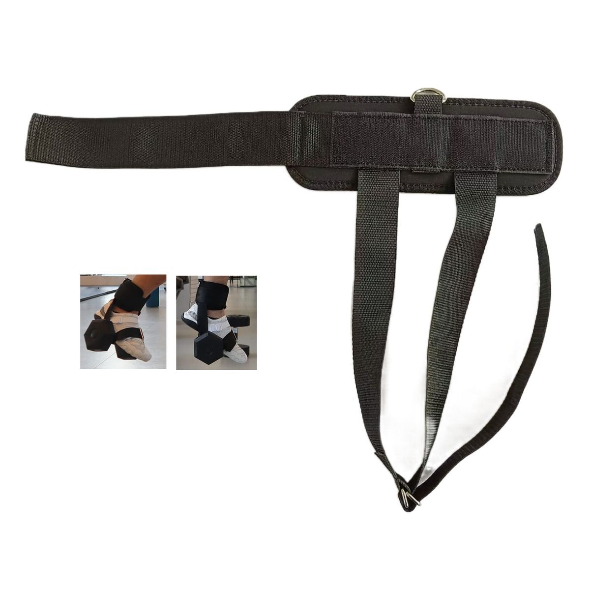 Adjustable Weight Dumbbell Ankle Ss Ankle Weights Cuffs Cable Machine Attachments For Home Gym Booty Glute Leg Workouts Black