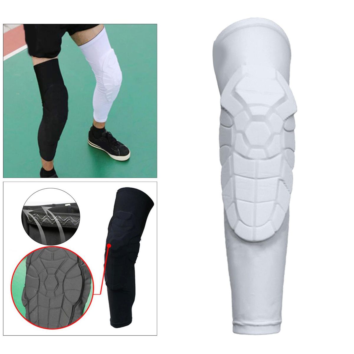 1Pcs Protective Guards For Knee Sports Basketball Running White XL