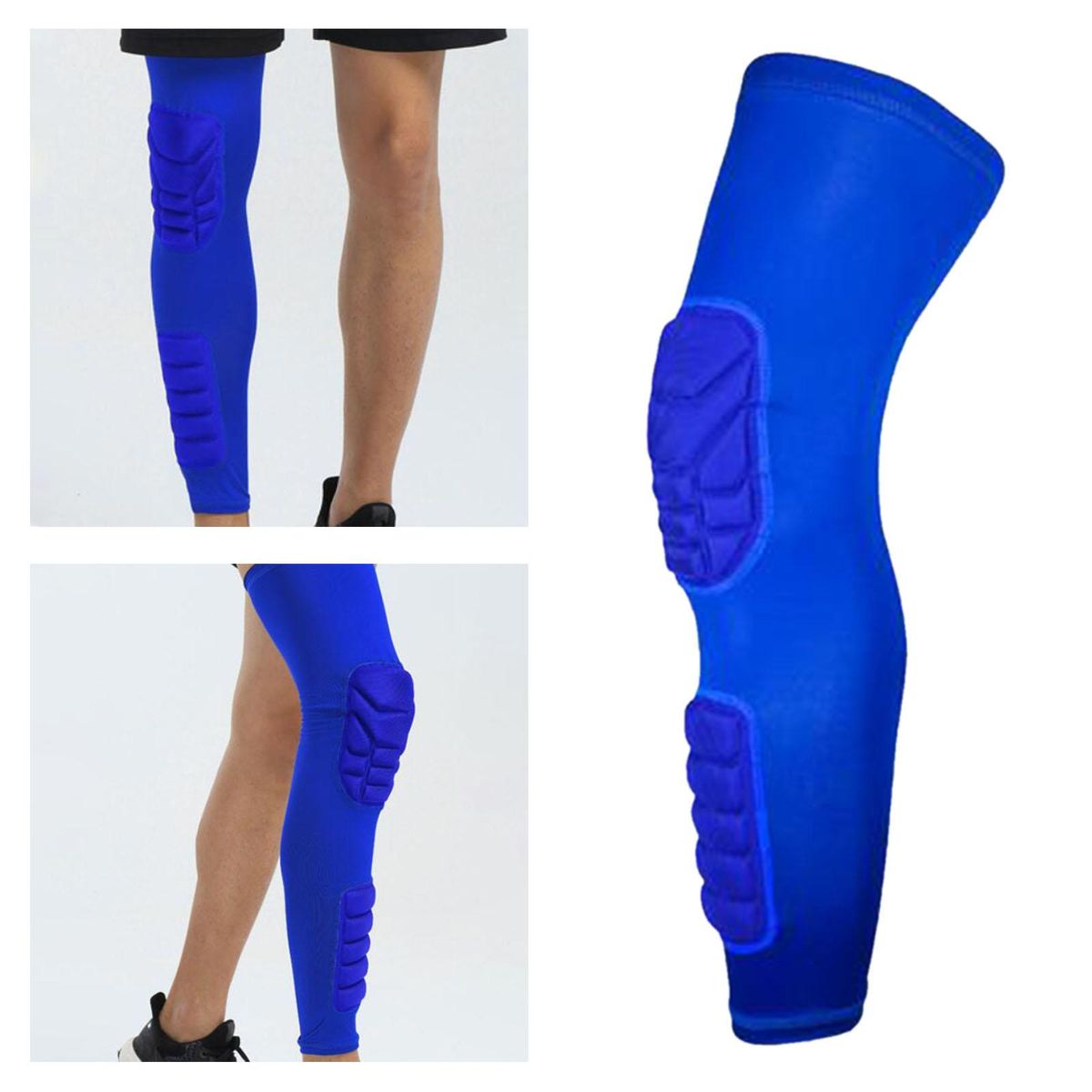 Long Protective Knee Calf Pads Compression  M
