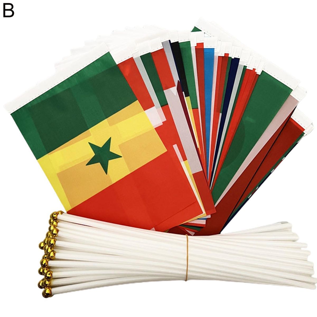 1 Set 2022 Qatar World Cup Flags European Cup Games Hanging Flags Flag