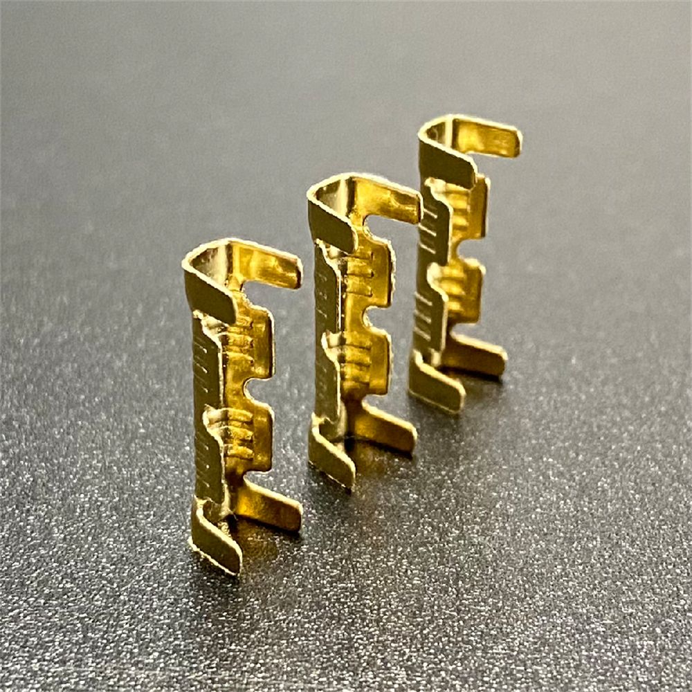 1000Pcs Gold 453 U-Type 0.3-1.5mm Terminal Cold Insertion