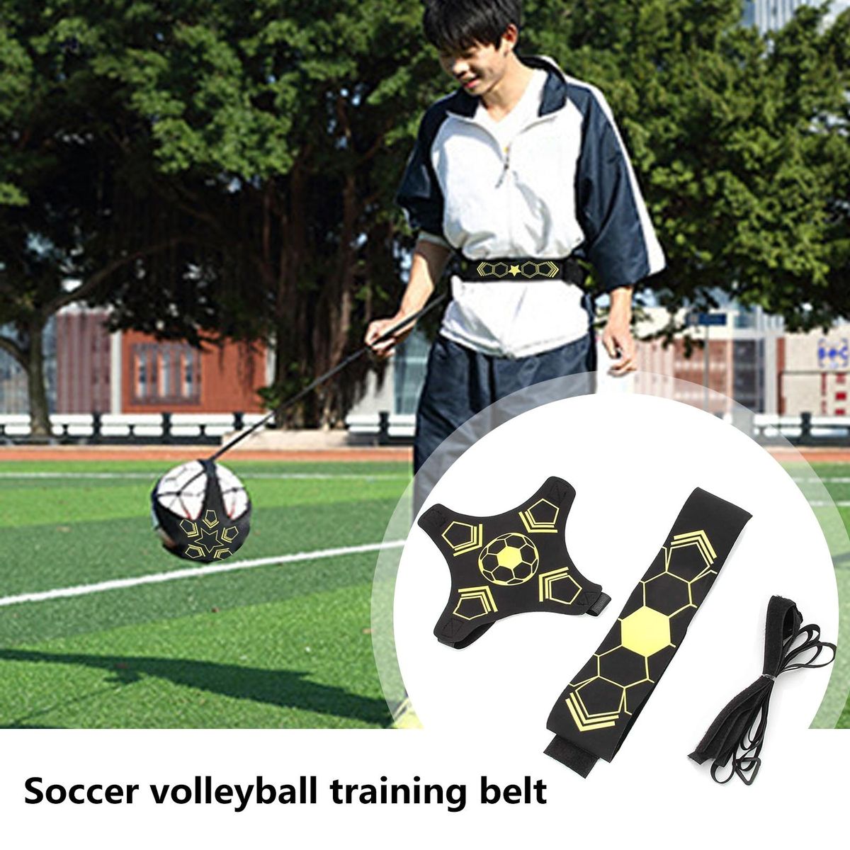 Safety Protection Ball Belt Adjustable Waist Belt Kick for Football