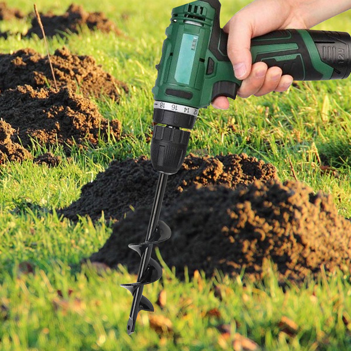 Auger Drill Bit Garden Plant Flower Bulb Auger Rapid Planter
