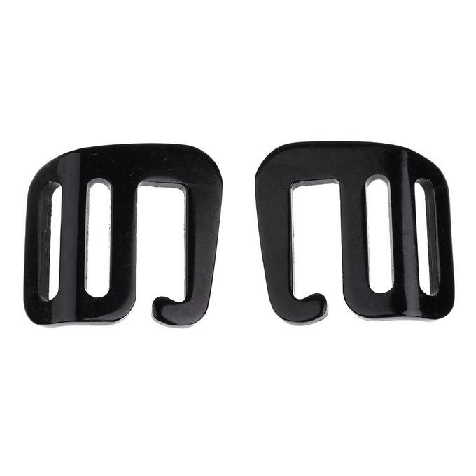 6 Pcs 1 Inch G Hook Outdoor Webbing Buckle For Strap 25mm Black