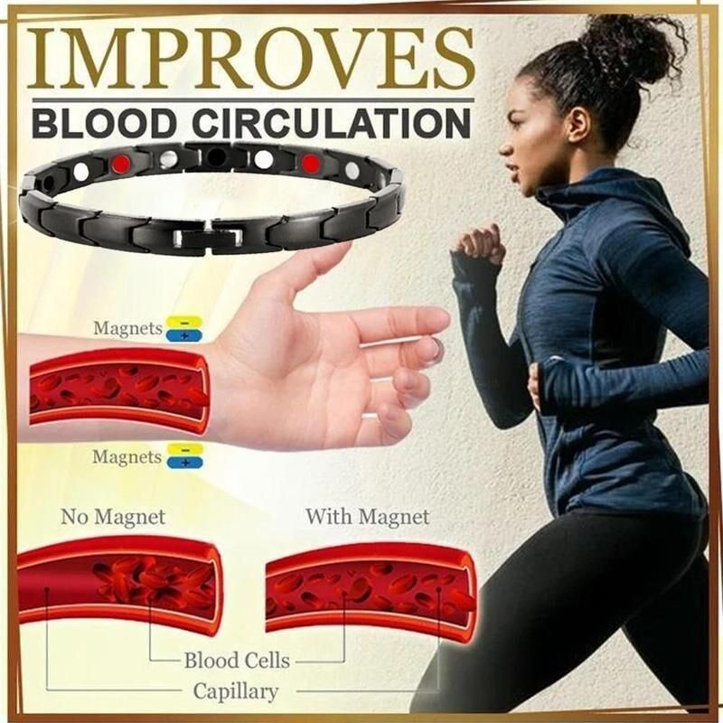 Trendy Magnetic Stainless Bracelet for Women Twisted Healthy Therapy Magnets Magnetite Bracelets Slimming Bracelets Jewelry