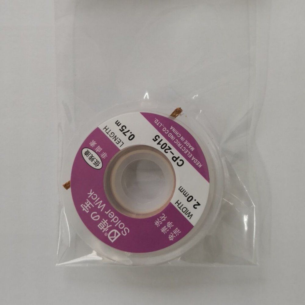 CP-2015 2.0mm Desoldering Braid Soldering Remover Wick Accessory 0.75m Golden