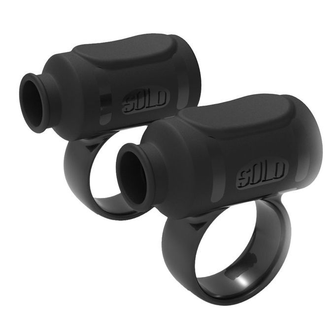 Pair Drum Stick Control Clip Silicone Drumsticks Grip Beginner Black
