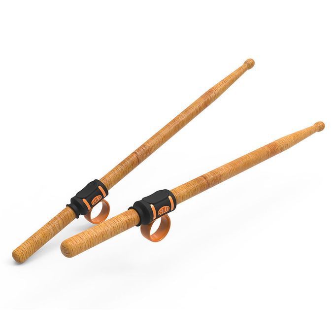Pair Drum Stick Control Clip Silicone Drumsticks Grip Beginner Black