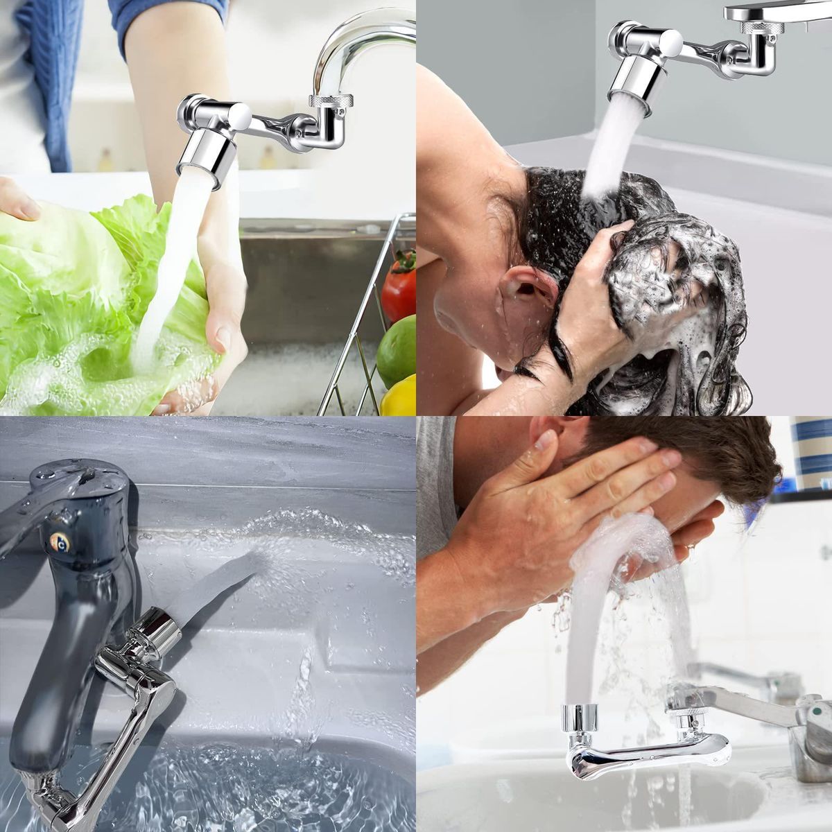 1080 Degree Rotation Mechanical Arm Universal Faucet