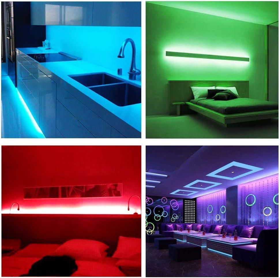 USB LED Strip Lights Kit 5M/ 16.4ftLED Light Strips, Color Changing TV Backlights with Remote, RGB Lighting for TV, PC, Monitor, Home Theater, DIY Decoration