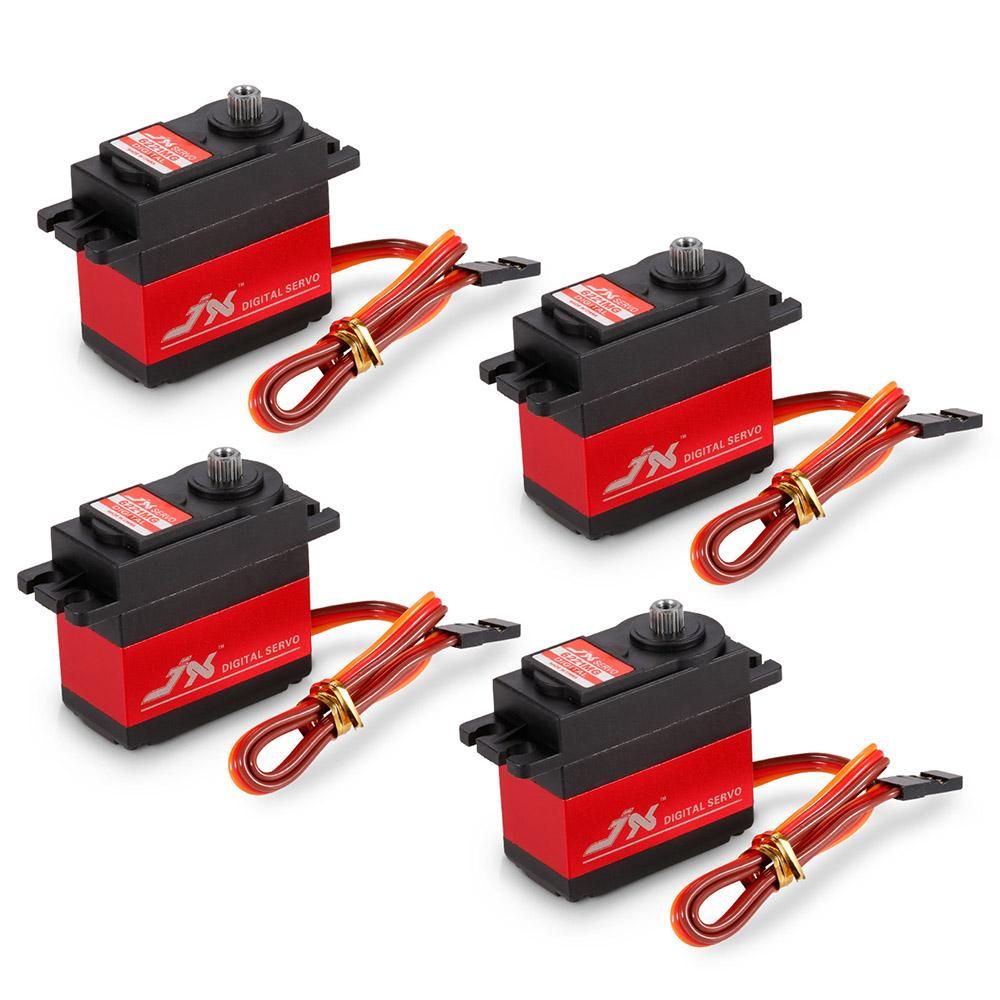 4pcs JX PDI-6221MG Metal Gear Digital Servo 20kg Torque Aluminums Case for 1:10 1:8 RC car BUGGY TRUCK