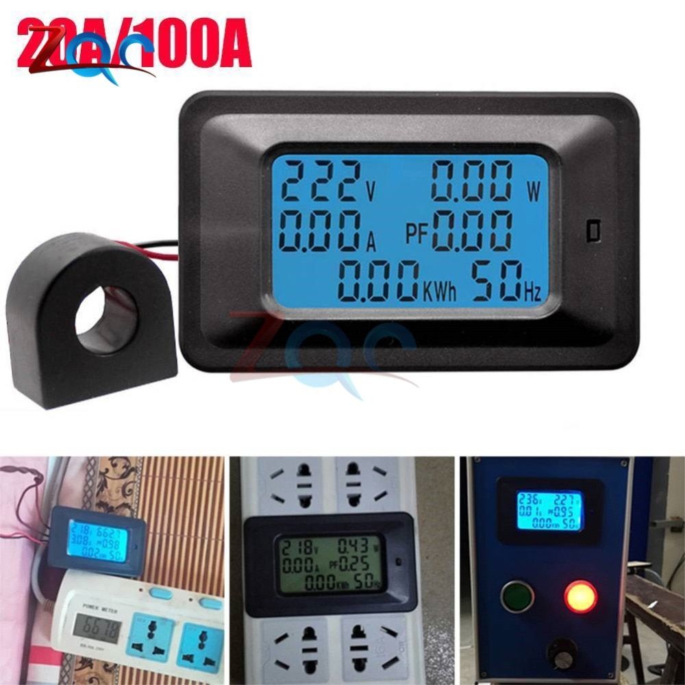 AC 5KW 85~250V Digital Voltage Meters Indicator Power