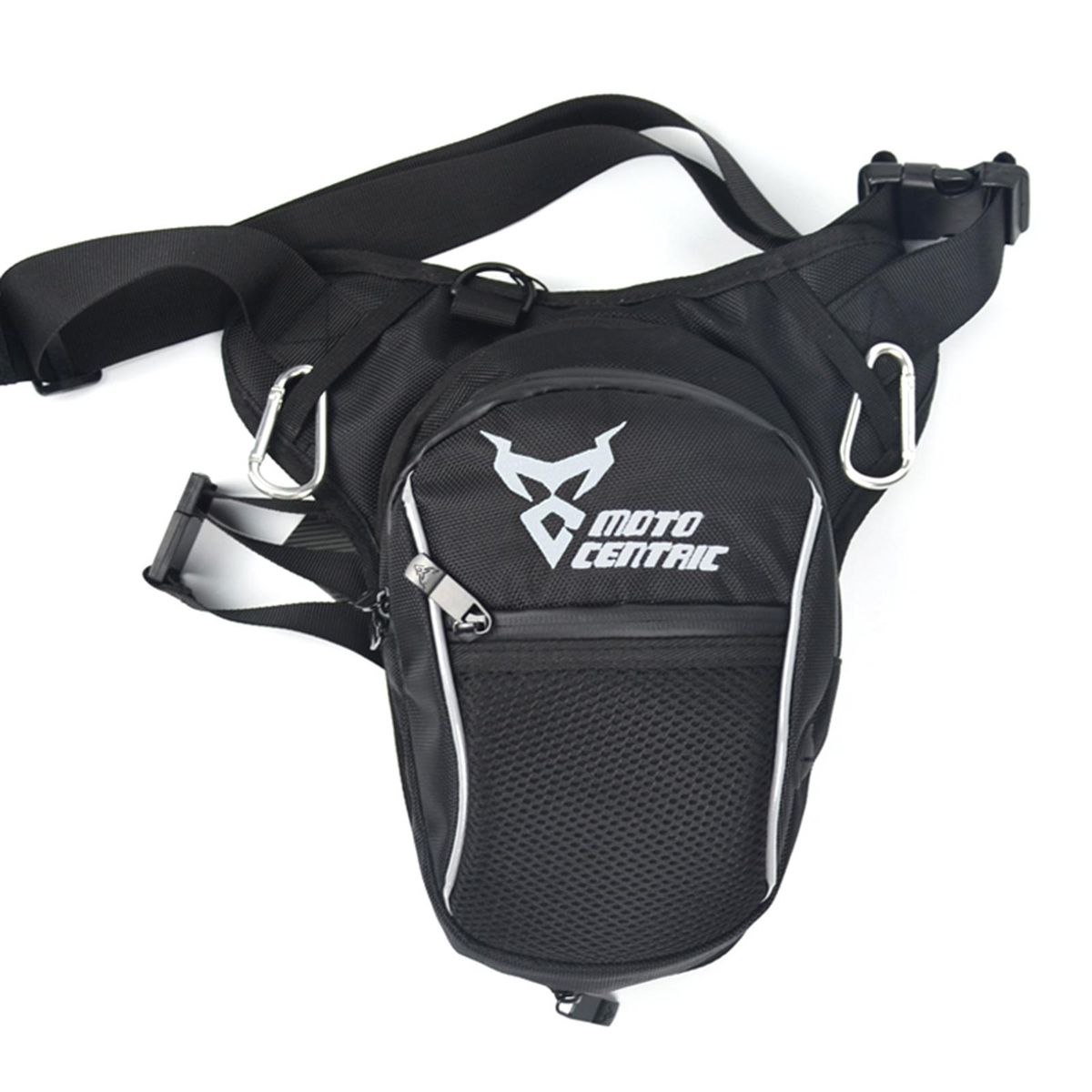 MOTOCENTRIC Leg Bag, Waterproof Motorcycle Leg Bag for Men Women Waist Pack with Reflective Strips for Hiking Riding Cycling