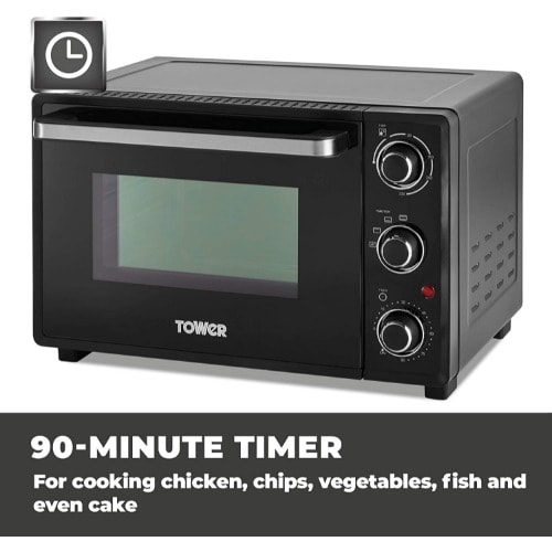 23l Mini Oven With Adjustable Temperature Control, Baking Tray And Wire Rack- 800W