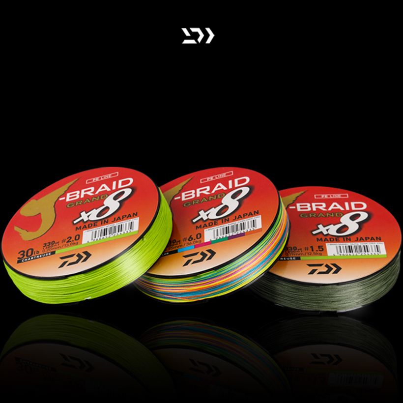 300m Fishing Line J-BRAID GRAND Braided PE 8 Braided Fishing Line Japan PE Braided Li