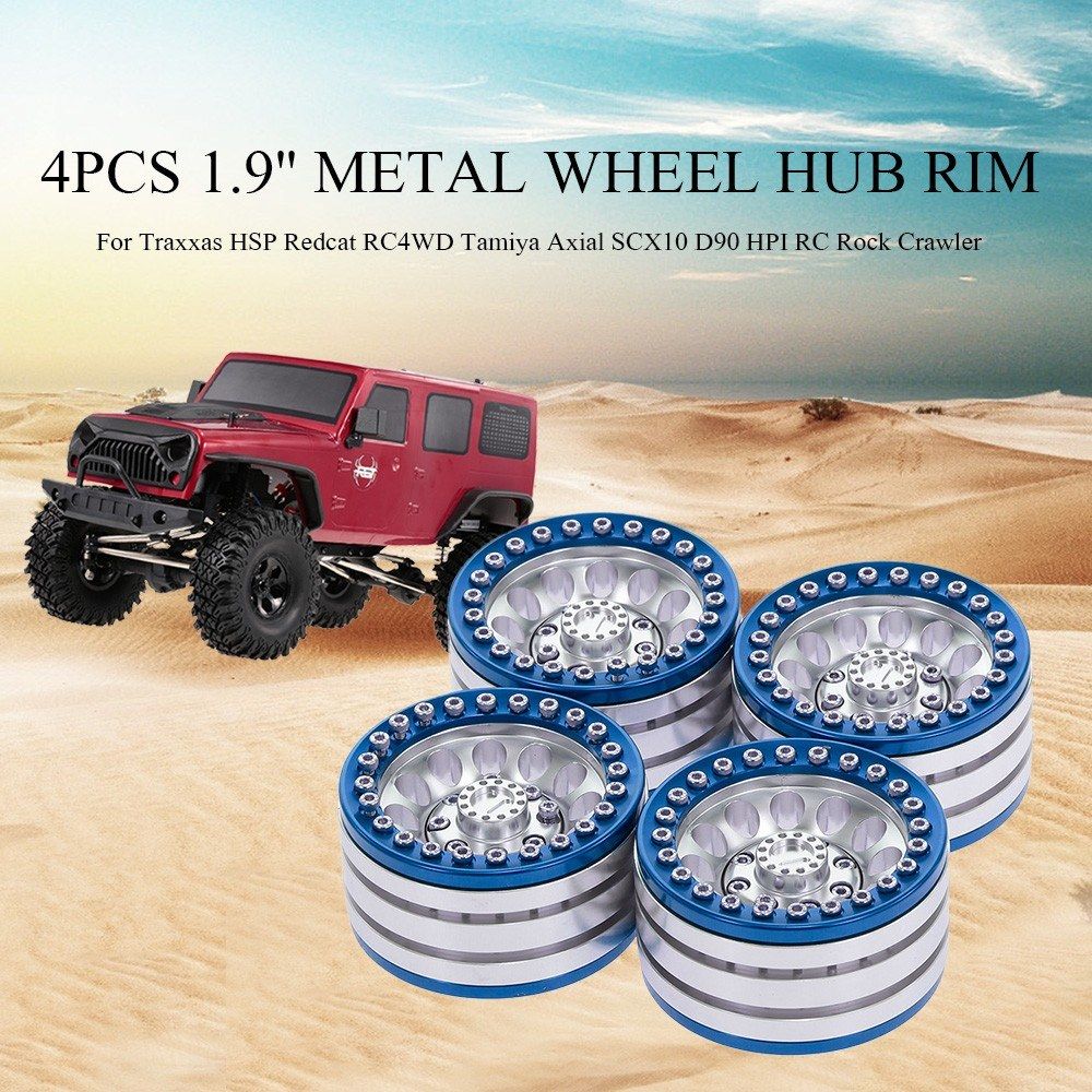 4pcs 1.9 Inch Wheel Hub Rim Metal For Traxxas HSP Redcat