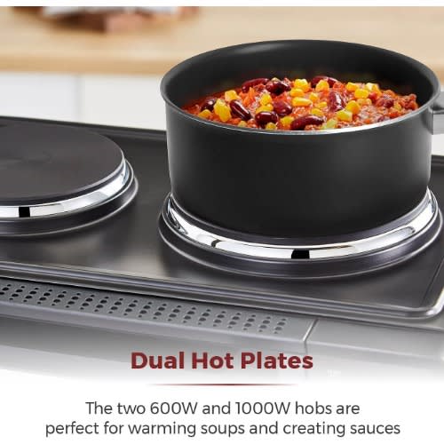 32l Mini Oven With Dual Hot Plates-1000w