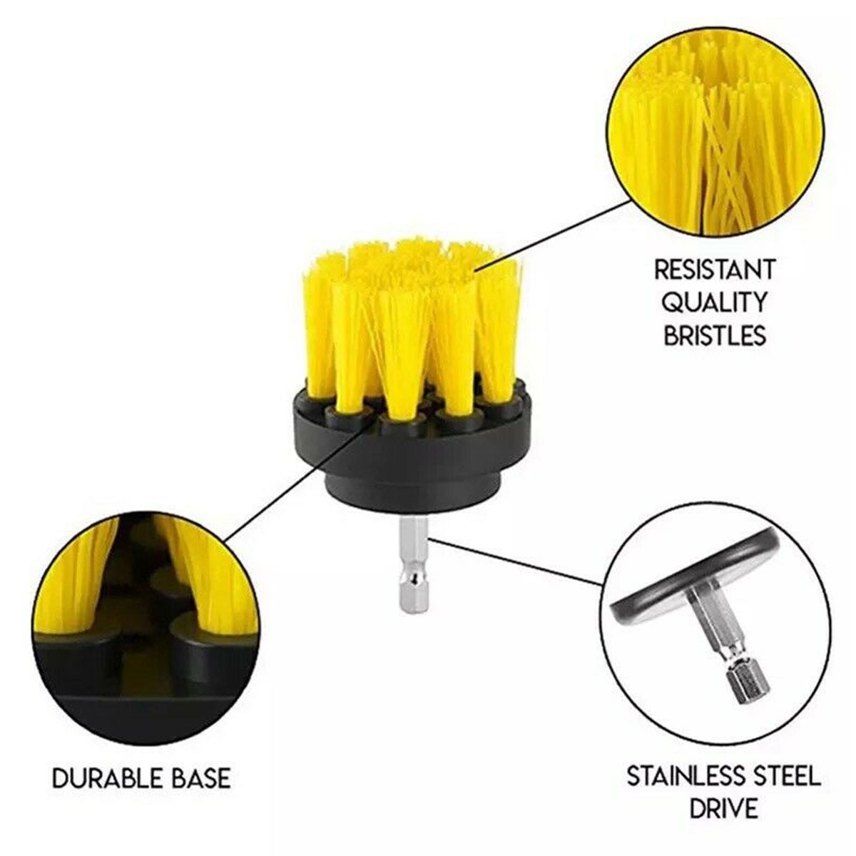 15Pcs Drill Brush Attachment Set Power Scrubber Drill Brush