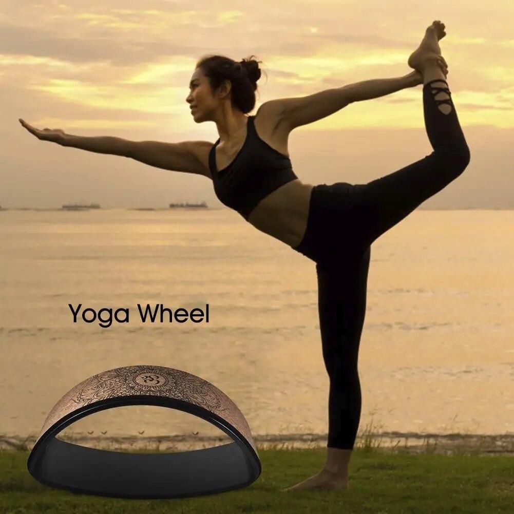 Yoga Wheel Back Training Tool Yoga Circles TPE Waist Shape Bodybuilding ABS Gym Professional Fitness Equipment