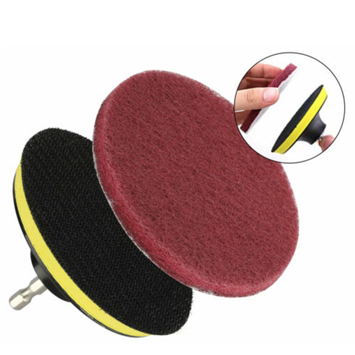 9Pcs Drill Brush Attachment Kit Power Scrubber Drill Brushes