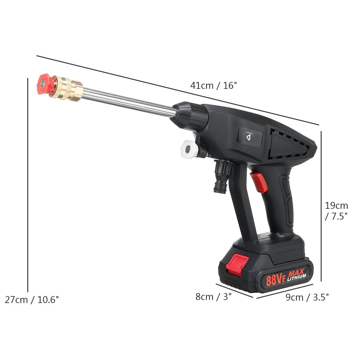 Doersupp 88VF Car High Pressure Water Sprayer Cordless Spray
